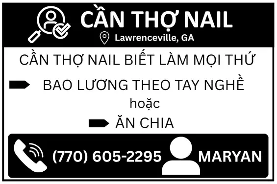 Hình rao vặt: Cần thợ Nails