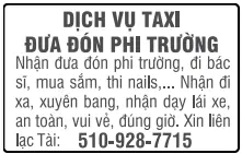 Hình rao vặt: DỊCH VỤ TAXI - ĐƯA ĐÓN PHI TRƯỜNG