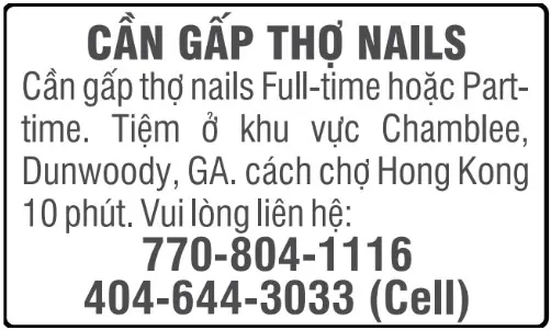 Hình rao vặt: CẦN GẤP THỢ NAILS