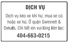 Hình rao vặt: Dịch Vụ