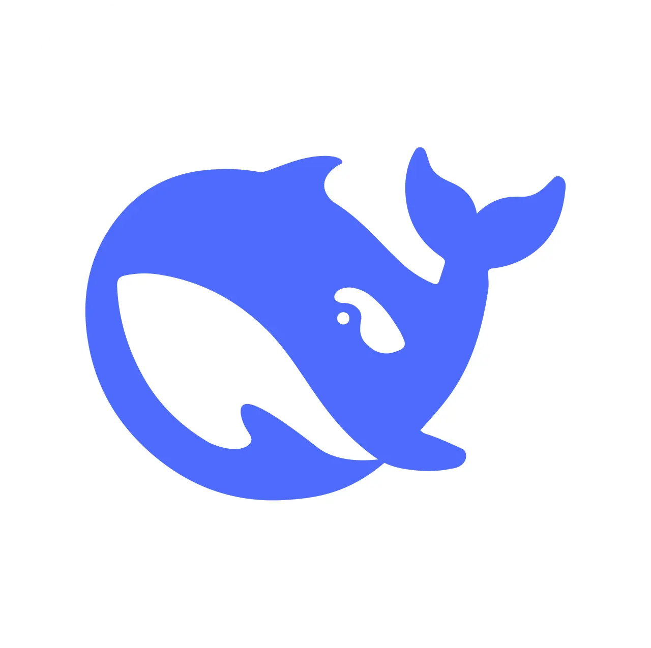 Biểu tượng DeepSeek màu xanh lam